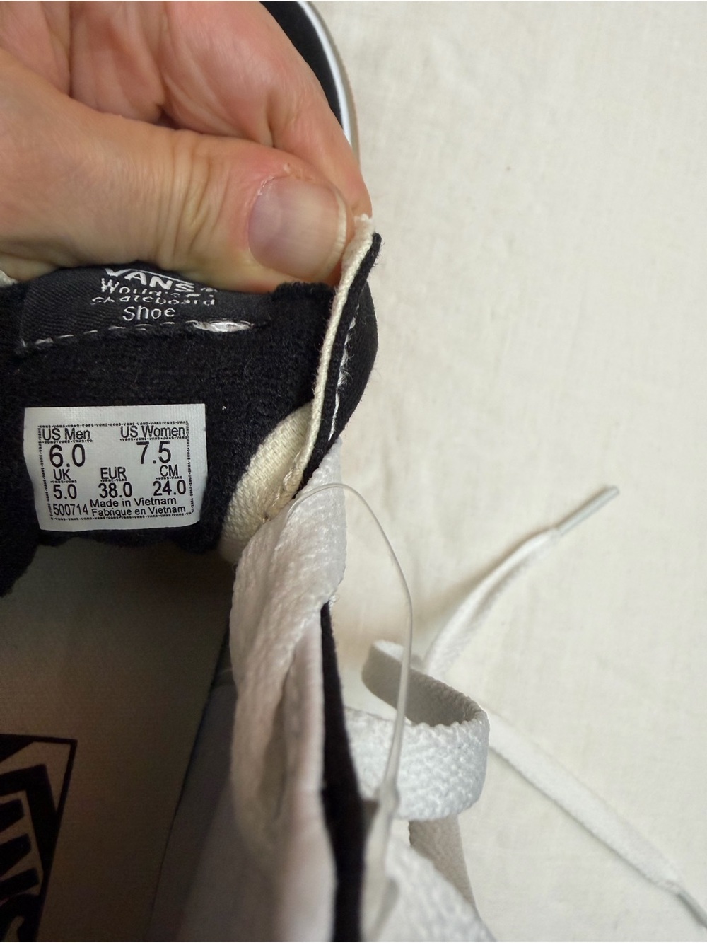 Vans Black & White High-Top Checkerboard Accent Platform Sneakers - Picture 6 of 9